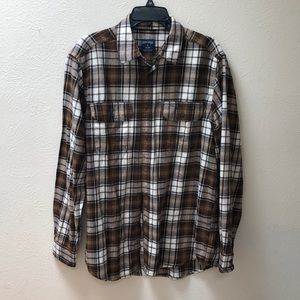 Men’s Brown Faded Glory Flannel